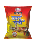 Colorful package of Shri Ram food product on a white background
