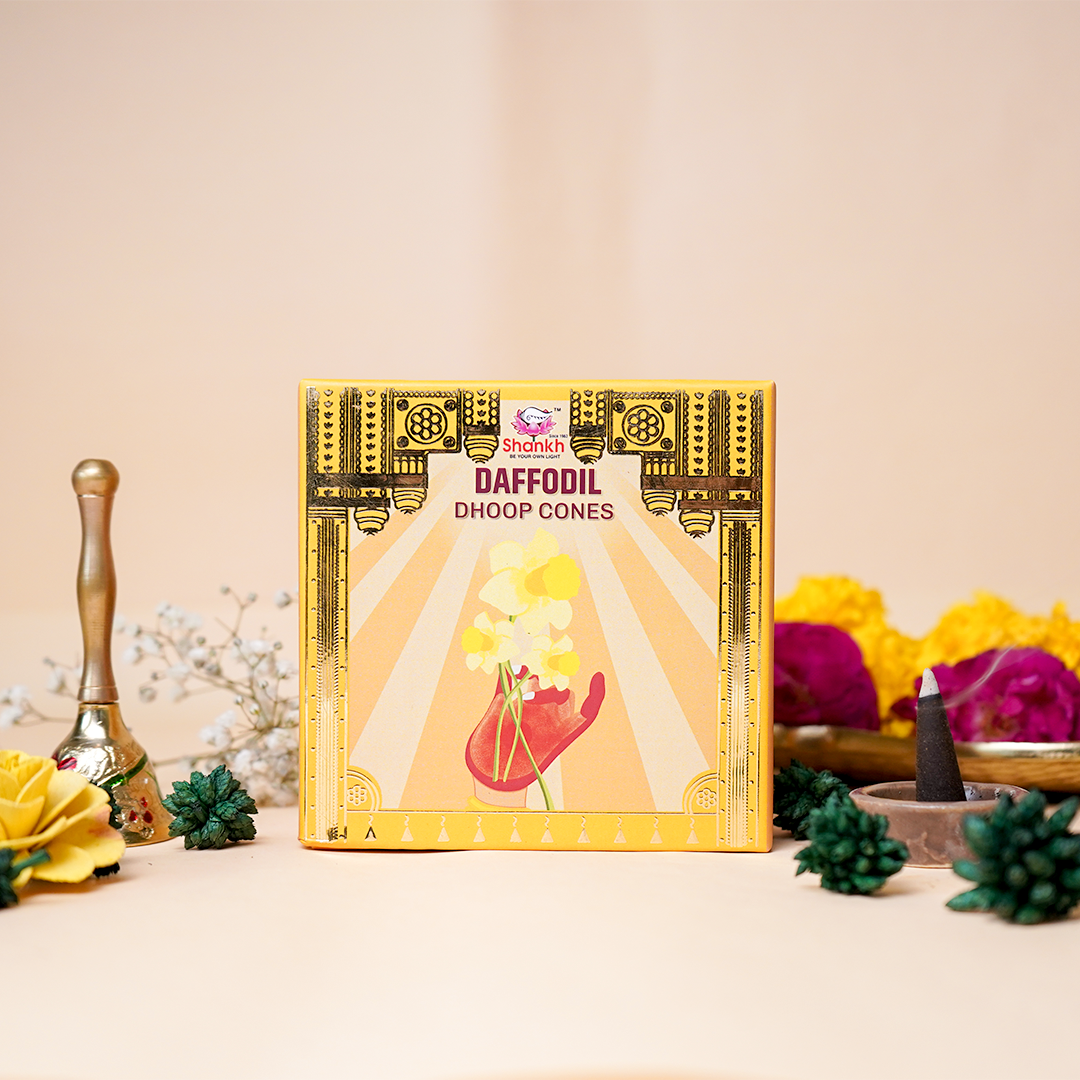 Kashi Puja Dhoop Cones - Nargis (Daffodil)