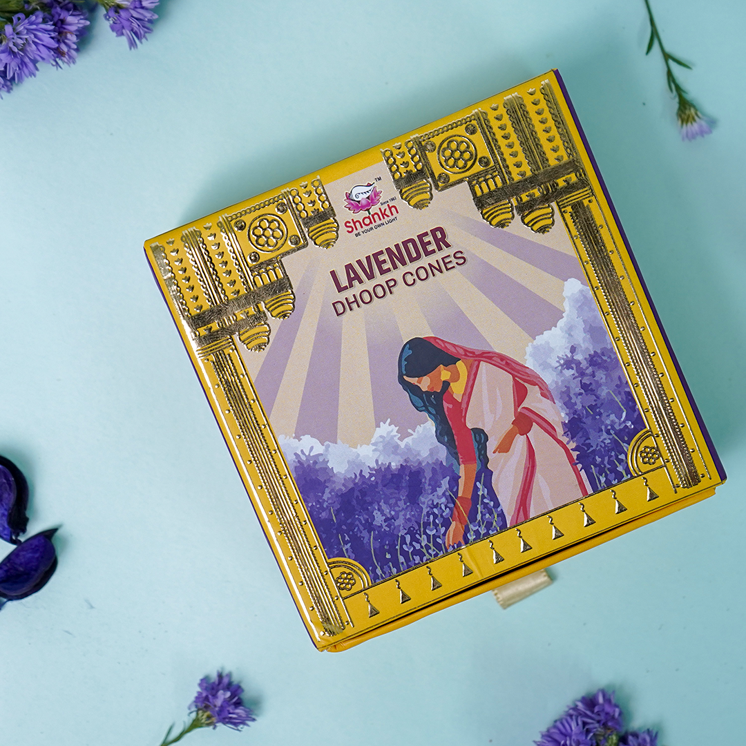 Kashi Puja Dhoop Cones - Lavendar