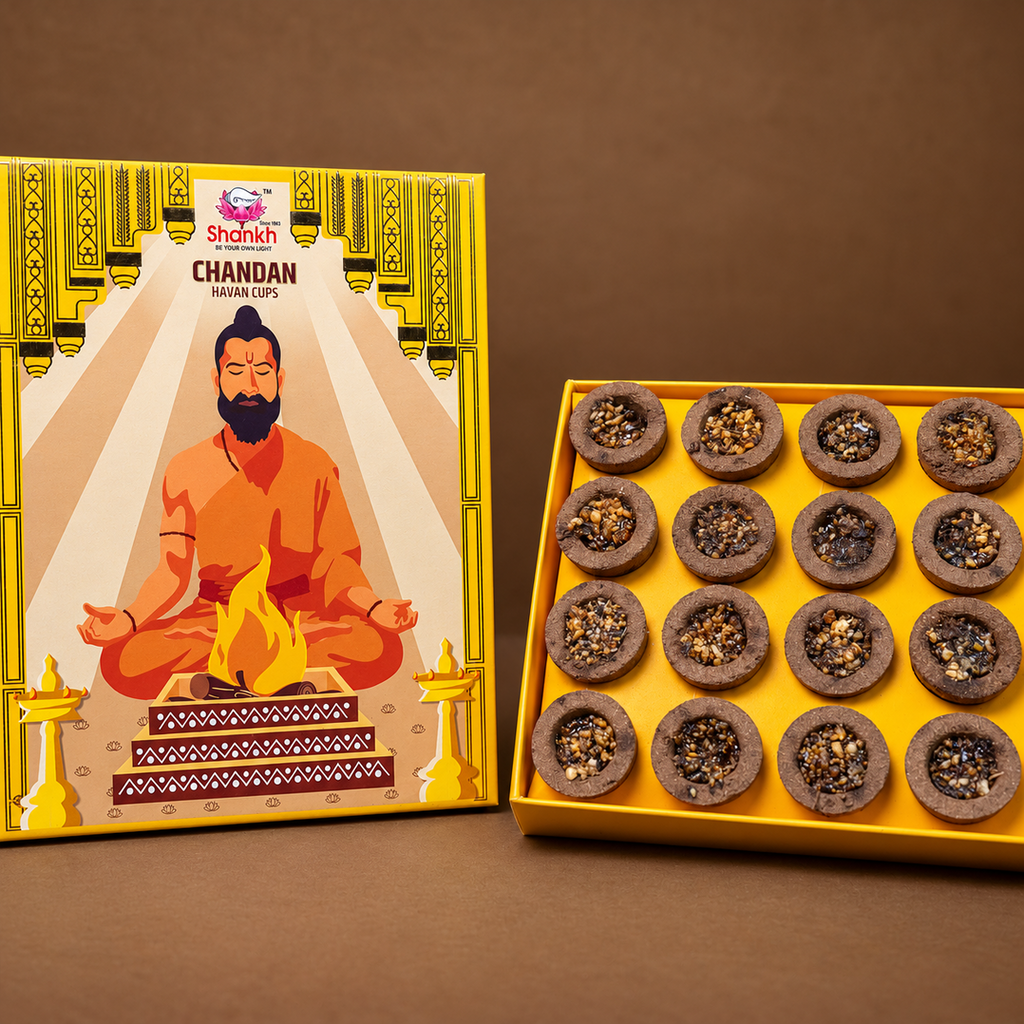 Kashi Puja Sambrani Cups Sandlewood