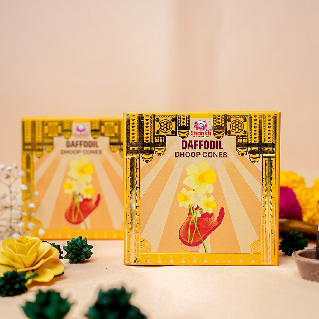 Kashi Puja Dhoop Cones - Nargis (Daffodil)