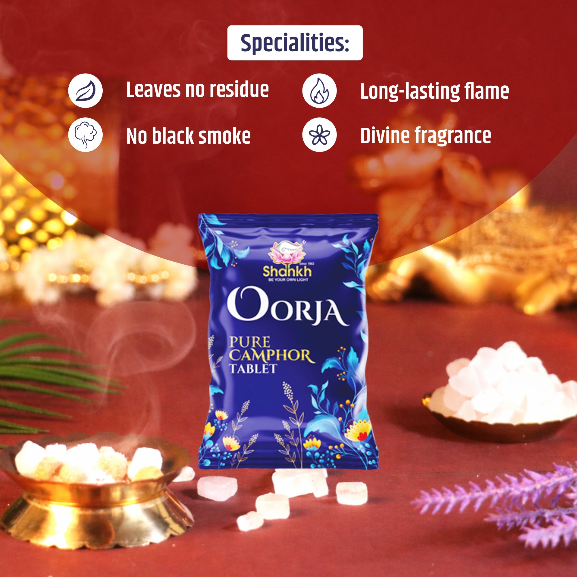 Oorja Camphor Tablets (Pouch)