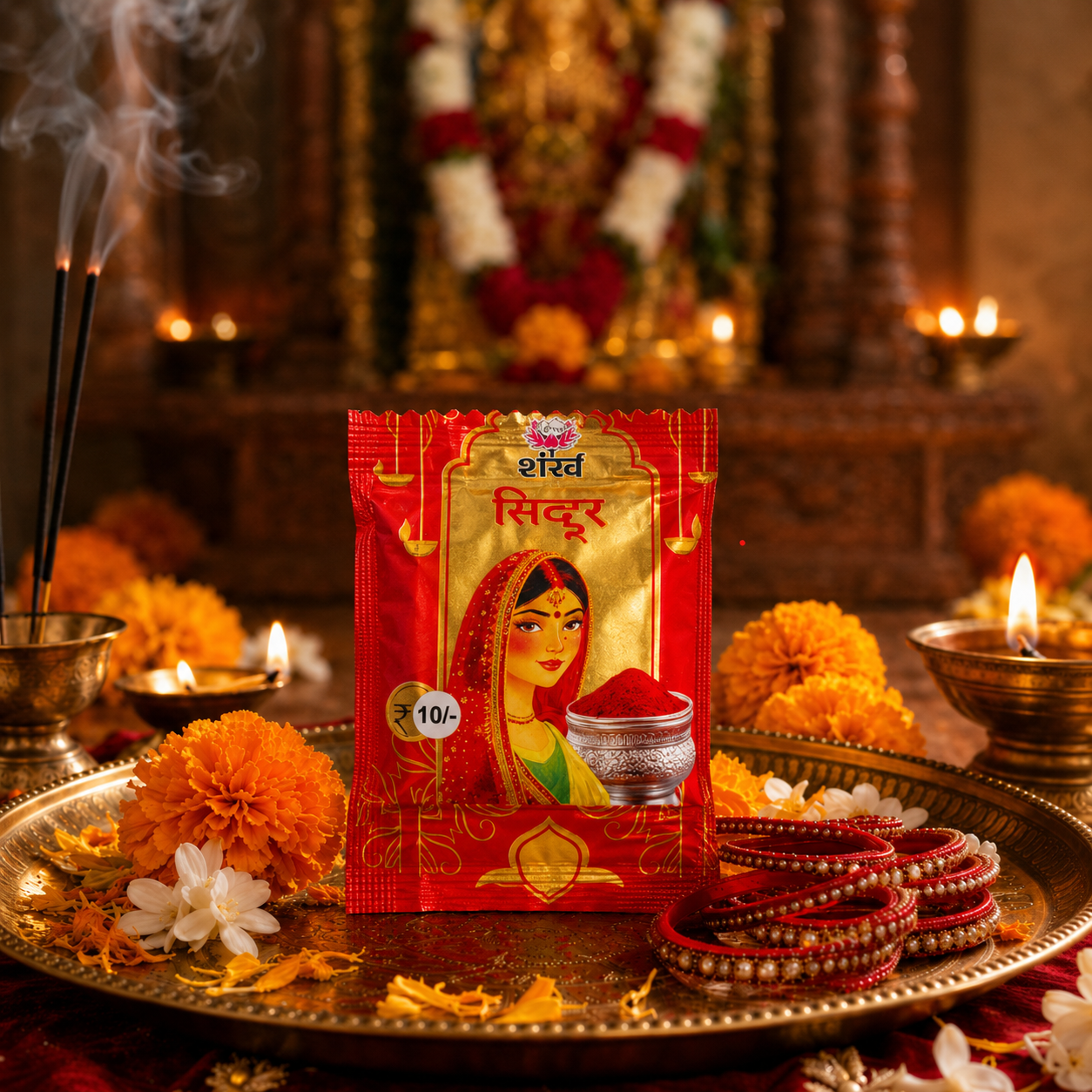 Sindoor Kashi Lady Red