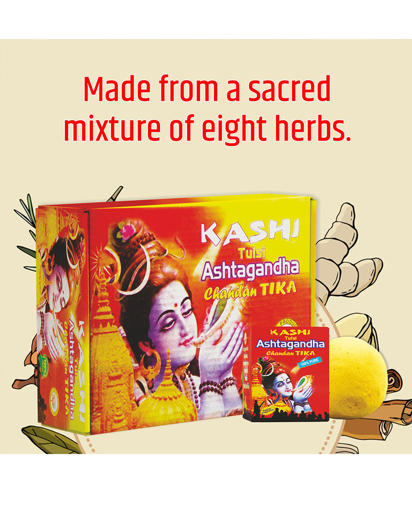 Kashi Tulsi Ashtagandha Chandan Tika Ball