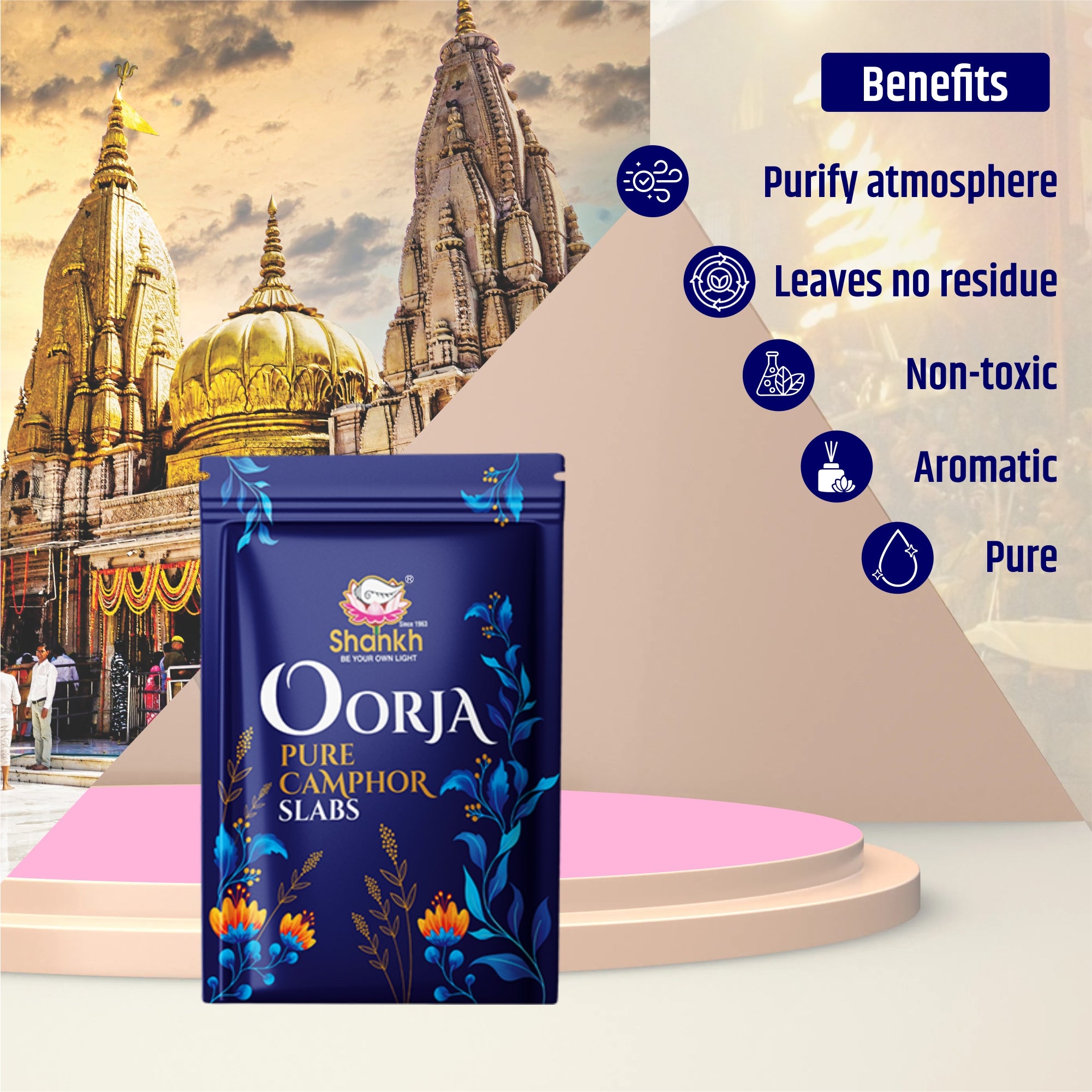 Oorja Synthetic Camphor Slab (Pouch)