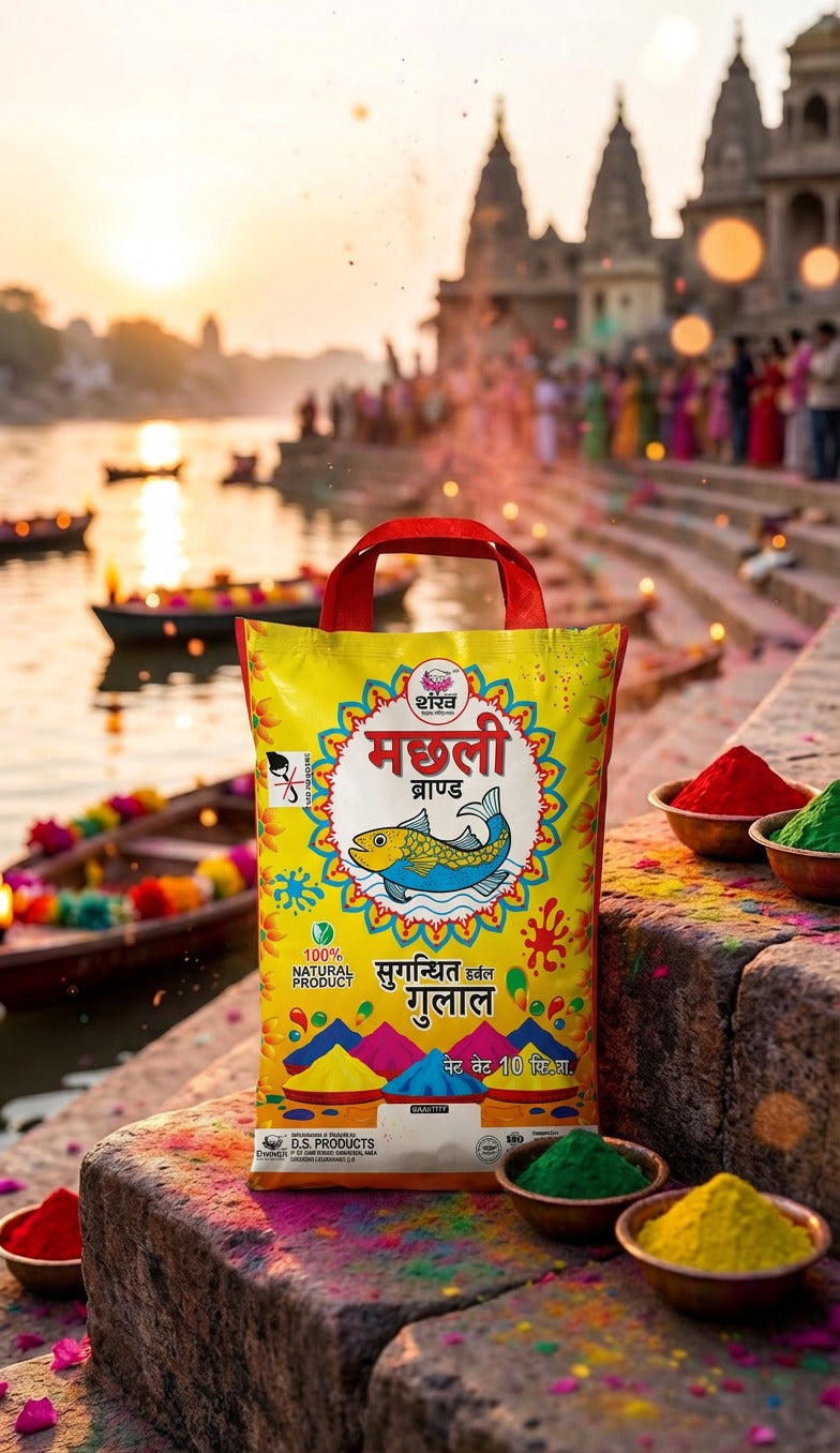 Machhali Brand (Scented Gulal)