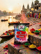 Kohinoor Gulaçñ packet with a scenic background of a river and temple.