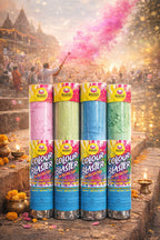 Shahnaz Colour Blaster products with a festive background