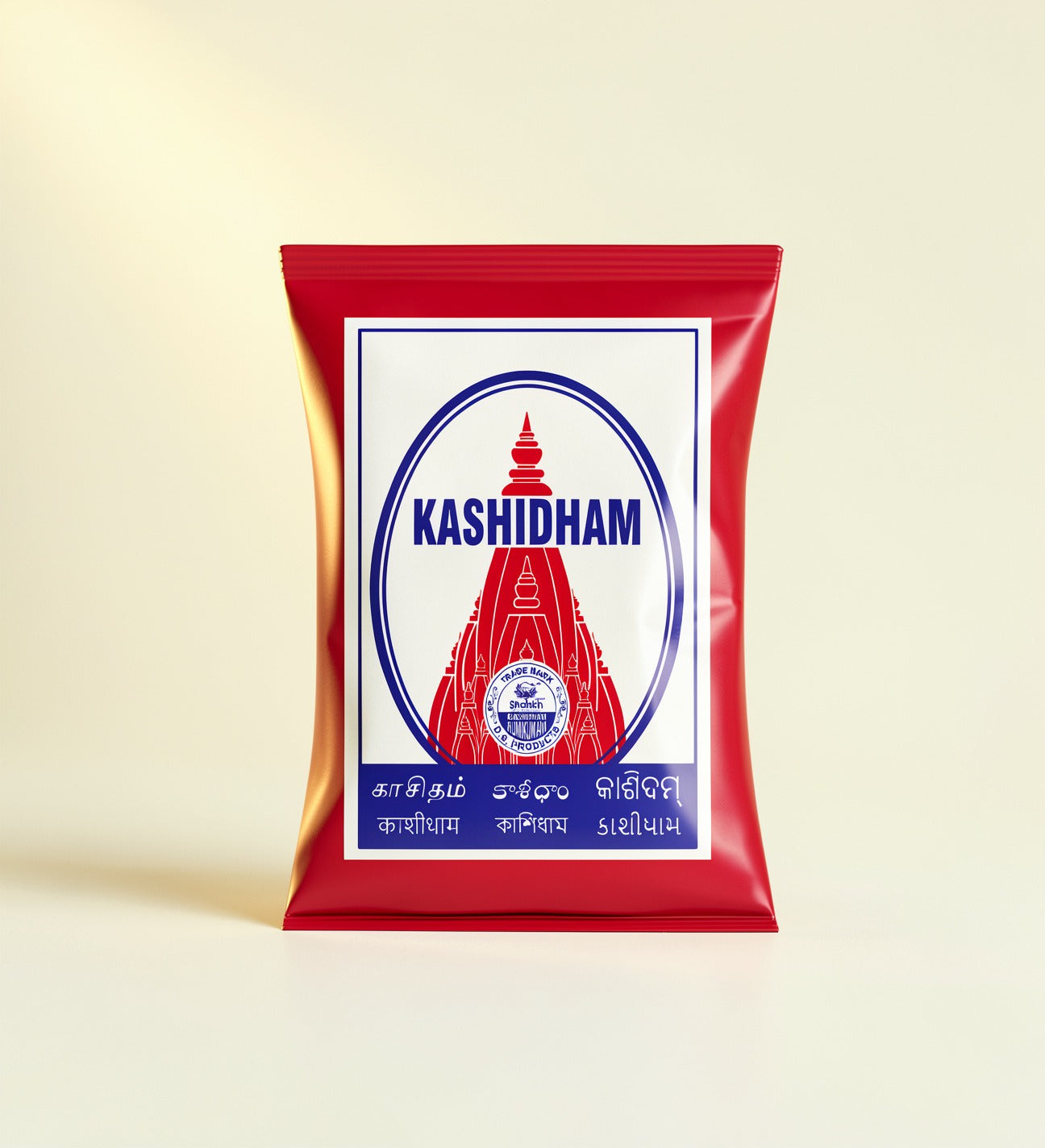 Kashidham packaging on a beige background