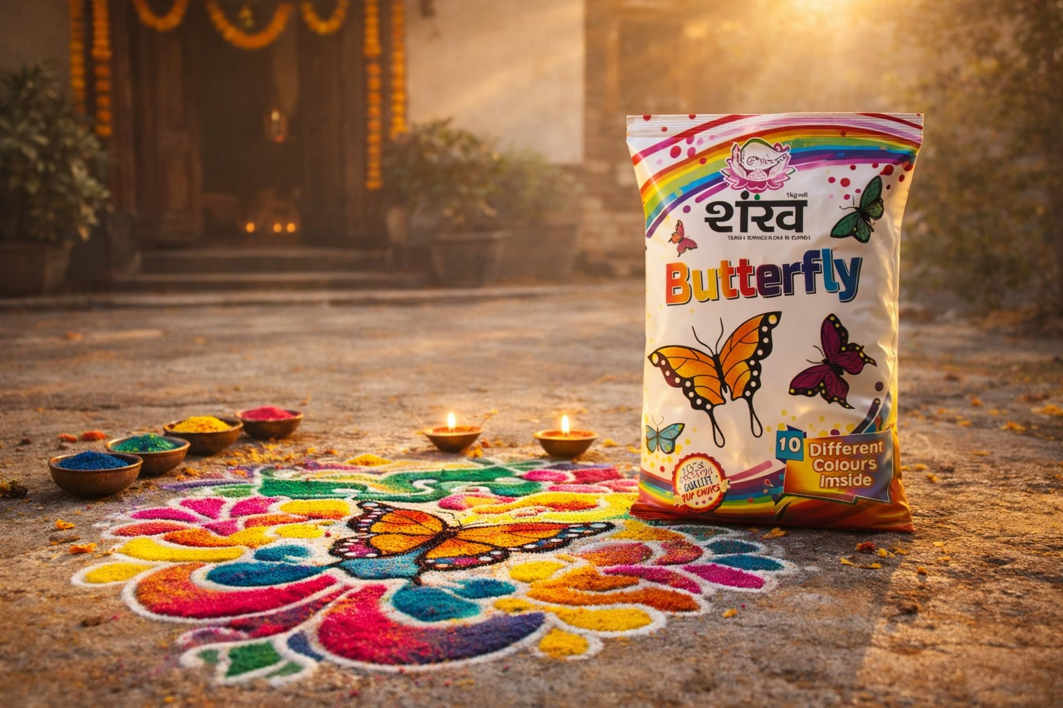 Butterfly Rangoli