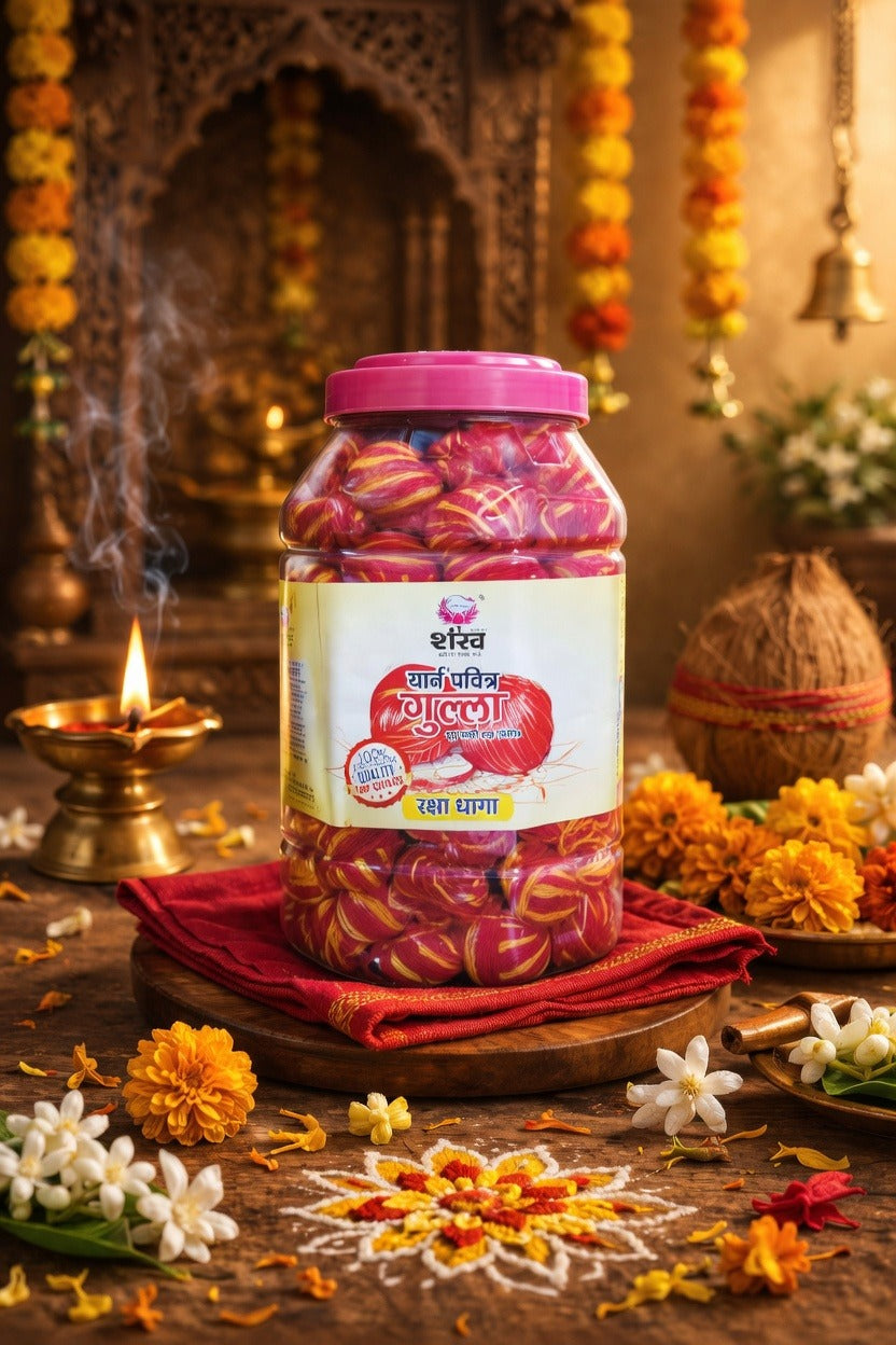 Jar of sweets with a pink lid on a decorative table with flowers and candles.