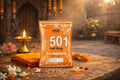 D.S. Products packaging with decorative elements on a traditional setting
