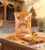 D.S. Products packaging with temple architecture design in a decorative setting.