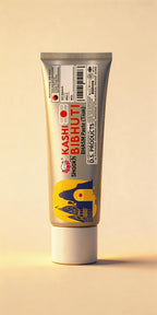 Kashi Shiksh Bihuti paste tube on a beige background