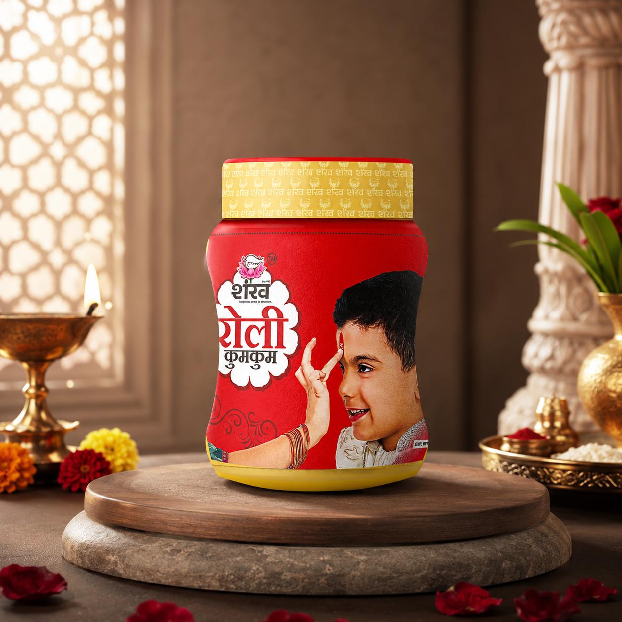 Shankh Kumkum Roli Jar
