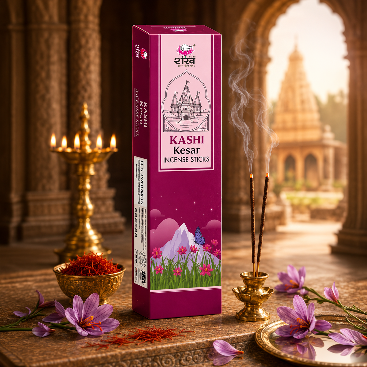 Kashi Incense Sticks - Kesar (Saffron)