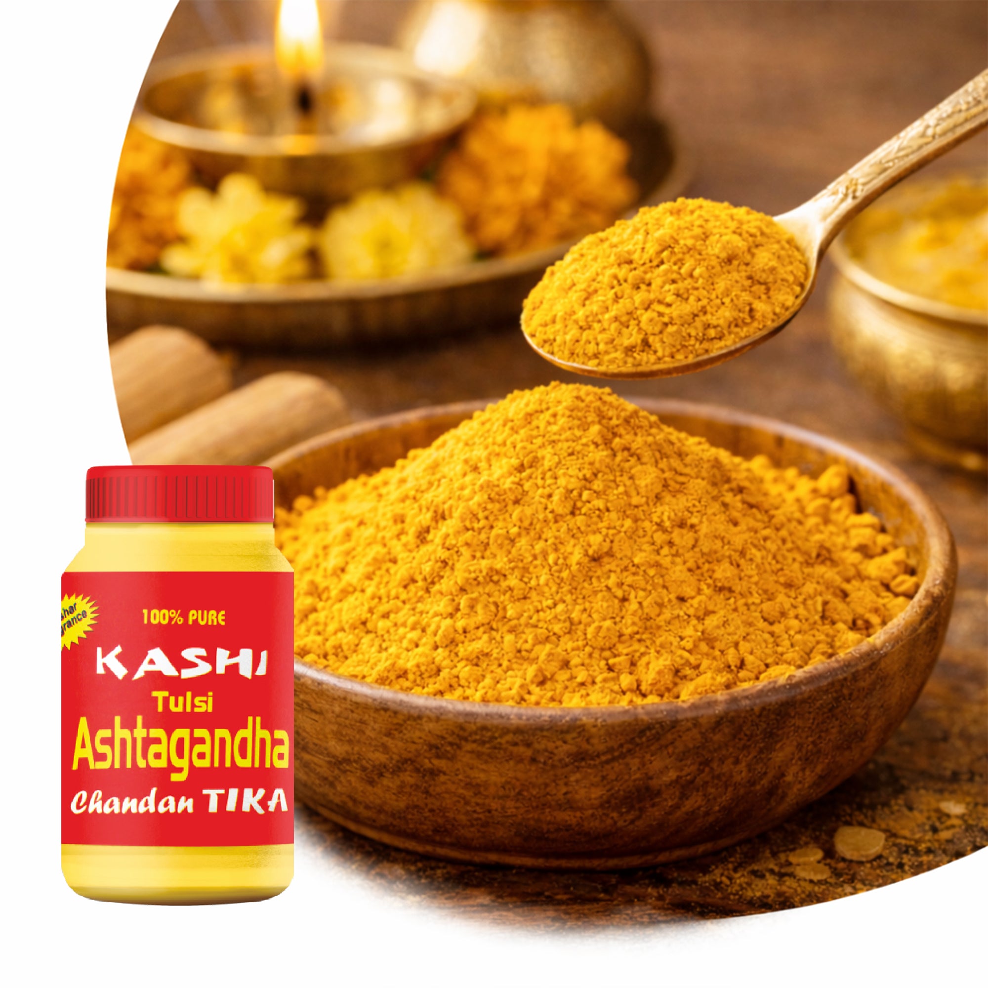 Kashi Tulsi Ashtagandha Chandan Tika